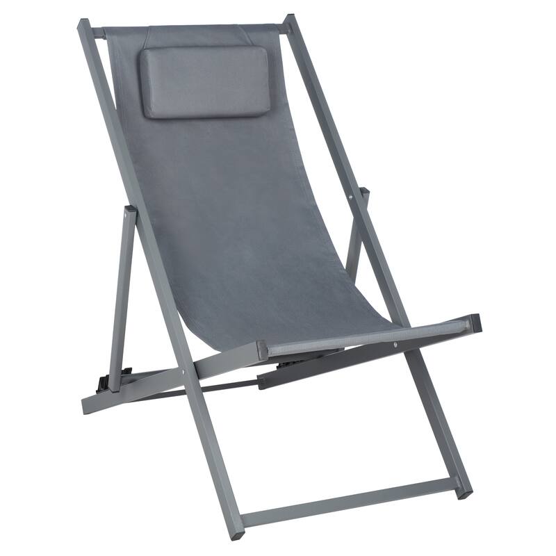 SAFAVIEH Outdoor Charlee Set of 2 Sling Chairs - 42" W x 26" D x 31" H - 42Wx26Dx31H