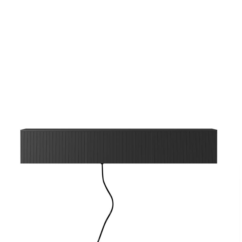 Modern Wall Mounted LED TV Stand with Power Outlet, , Floating Media Cabinet TV Console Entertainment Center for 65" TV