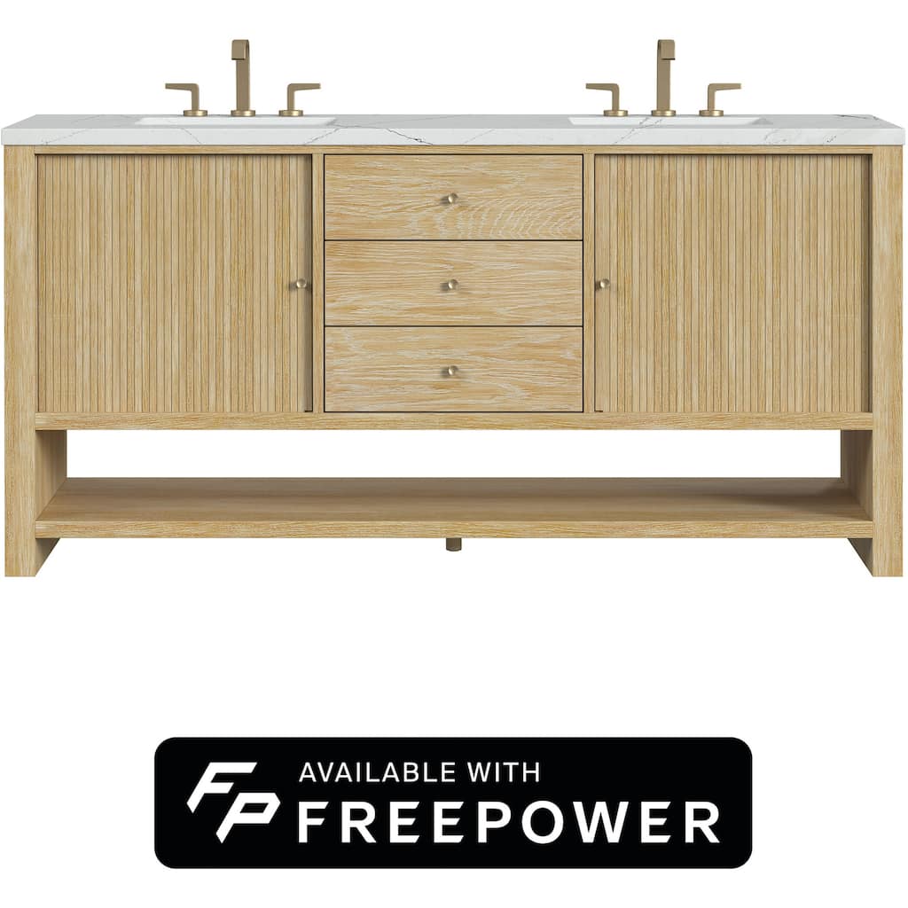James Martin Vanities D404-V72-FENC Marigot 72" Free Standing Double