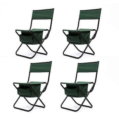 4-piece Outdoor Folding Chair, Portable Camping Chair for Picnics