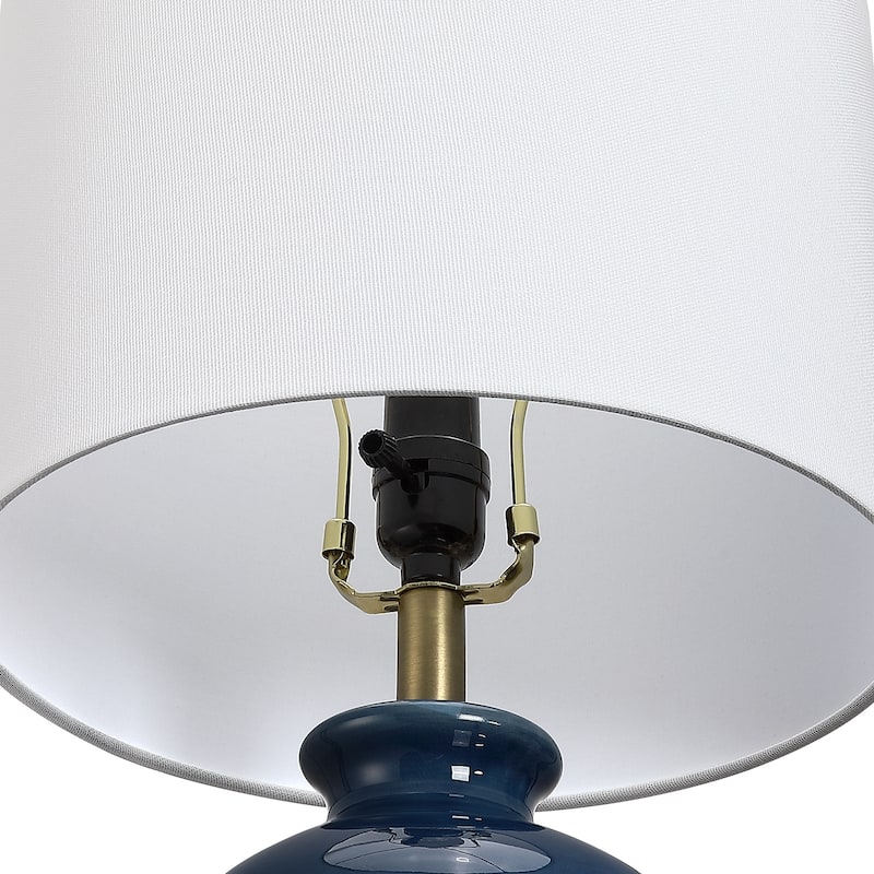 Ceramic Table Lamp with White Shade