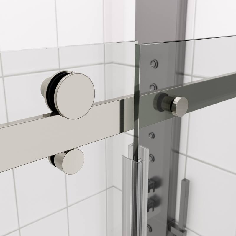 Frameless Single Sliding Shower Door with 304 Stainless Steel Hardware