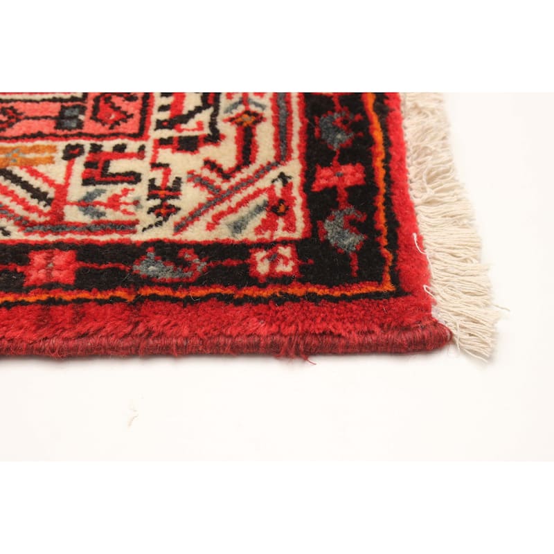 ECARPETGALLERY Hand-knotted Andelz Red Wool Rug - 4'3 x 6'7
