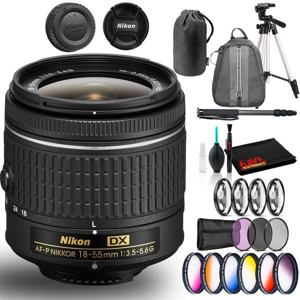 Nikon Af P Dx Nikkor 18 55mm F 3 5 5 6g Lens Intl Model With Tripod Overstock