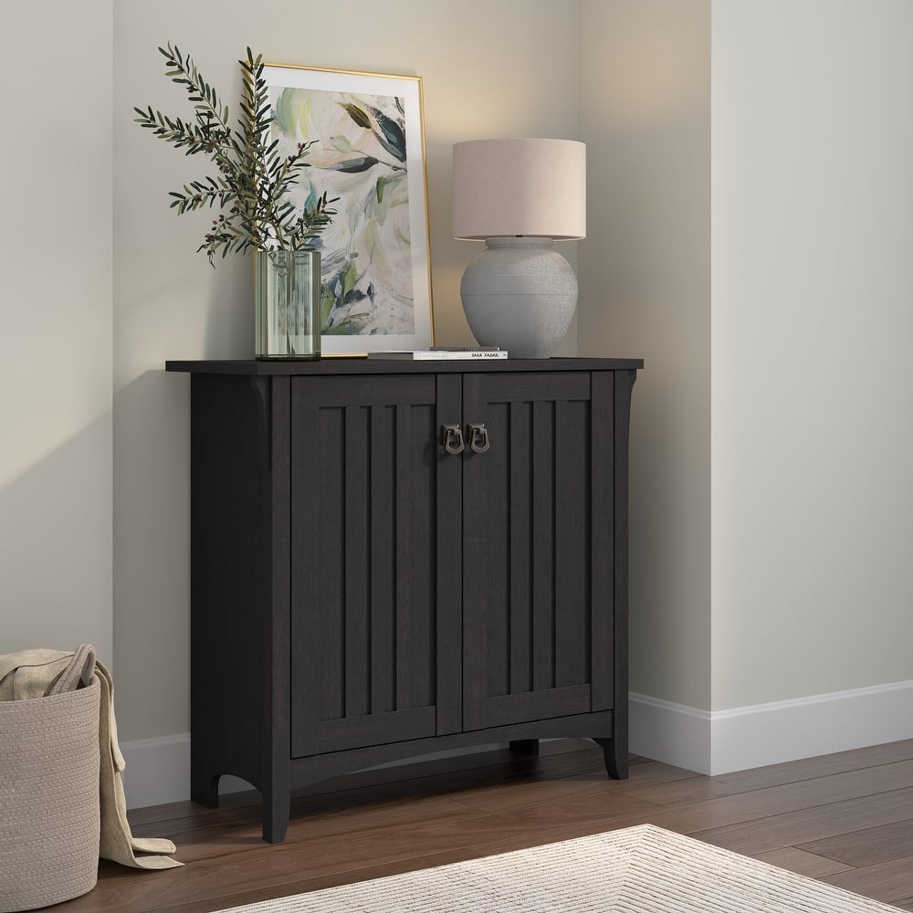Salinas Small Storage Cabinet with Doors and Shelves by Bush Furniture
