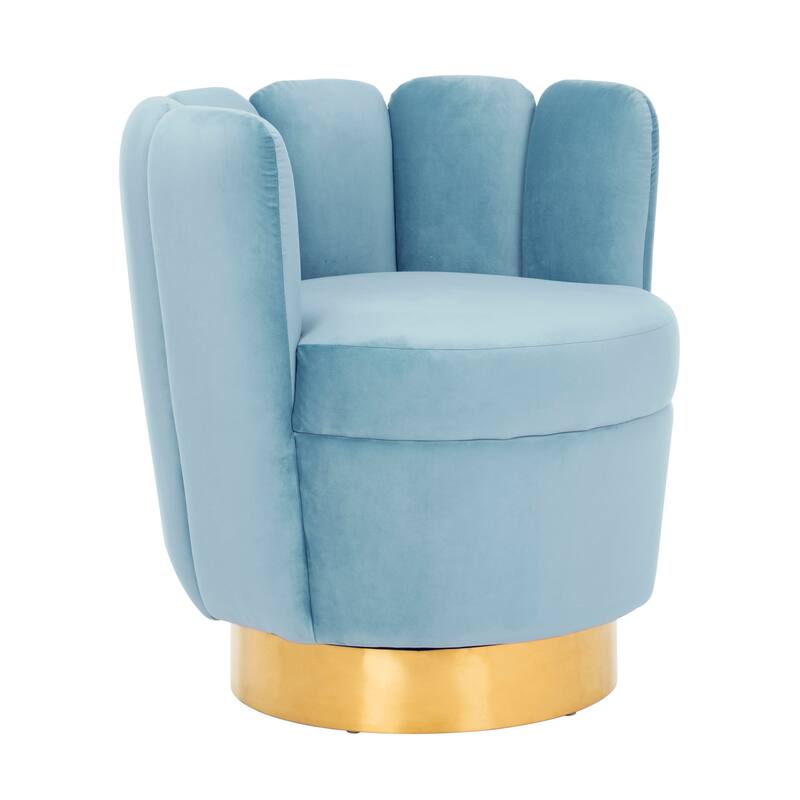 SAFAVIEH Couture Arrow Channel Tufted Chair - 29.9" W x 29.9" L x 32.7" H - 29.9"x29.9"x32.7"