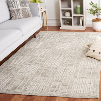 SAFAVIEH Handmade Abstract Yousra Checkered Wool Rug