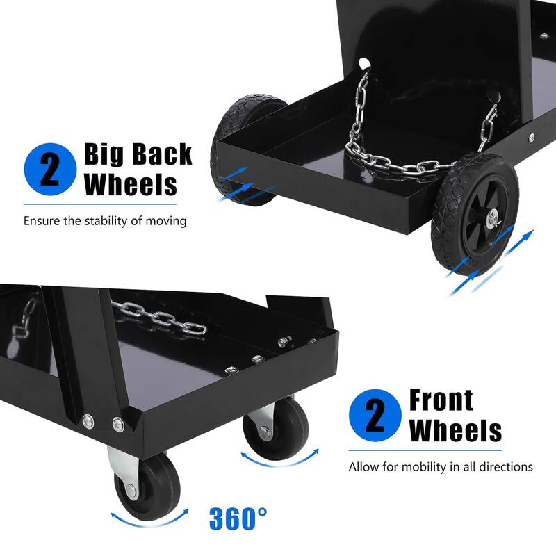 220 lbs Welder Cart for TIG MIG Welder and Plasma Cutter