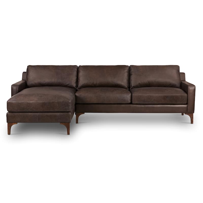 Poly & Bark Sorrento Sectional - Genuine Italian Leather