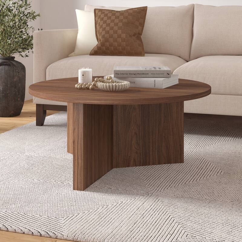 Anders 36" Wide Round Coffee Table