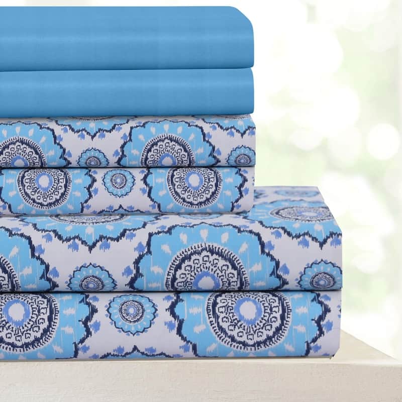 Skyler Beverly Hills 400 Thread Count Egyptian Quality Cotton Sheets Set with BONUS Pillowcases