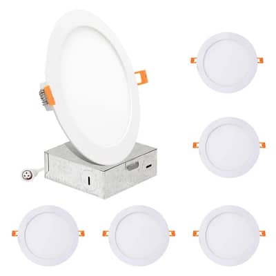 IXIR Tech CCT Remodel IC LED Retrofit Recessed Lighting Kit - Set of 6