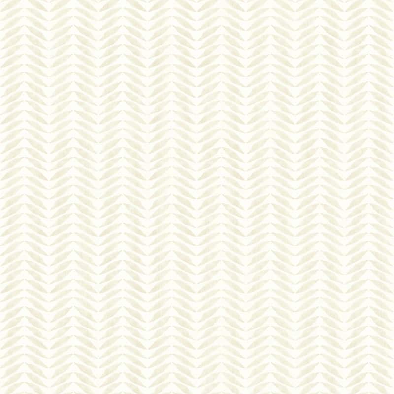 Chesapeake Espalier Champagne Chevron Stripe Wallpaper - 20.5in x 396in x 0.025in