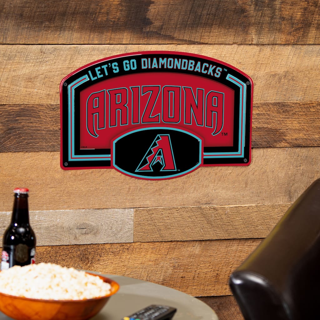 Arizona Diamondbacks Embossed Steel Wall Sign, 11" x 17"