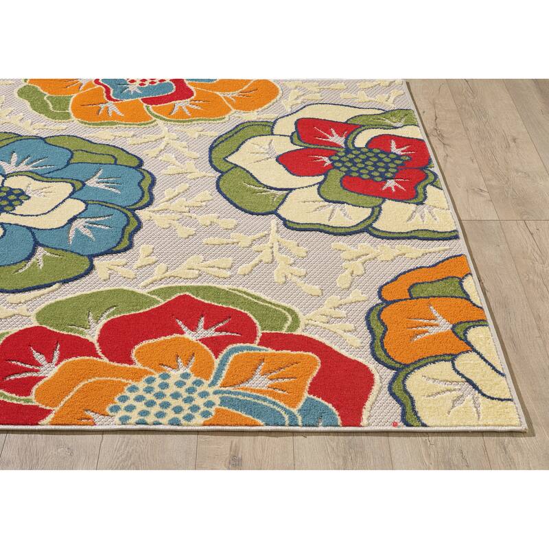 Domani Napa Modern Bloom Indoor / Outdoor Area Rug