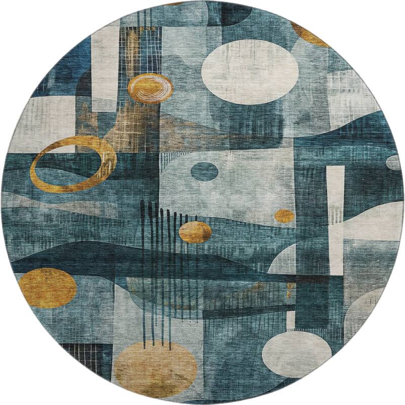 Premium Washable Super Soft Contemporary Deco Mayfield Rug