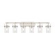preview thumbnail 27 of 28, Innovations Lighting Pilaster II Cylinder - 6 Light 7" Wall-Mounted Bath Vanity Light