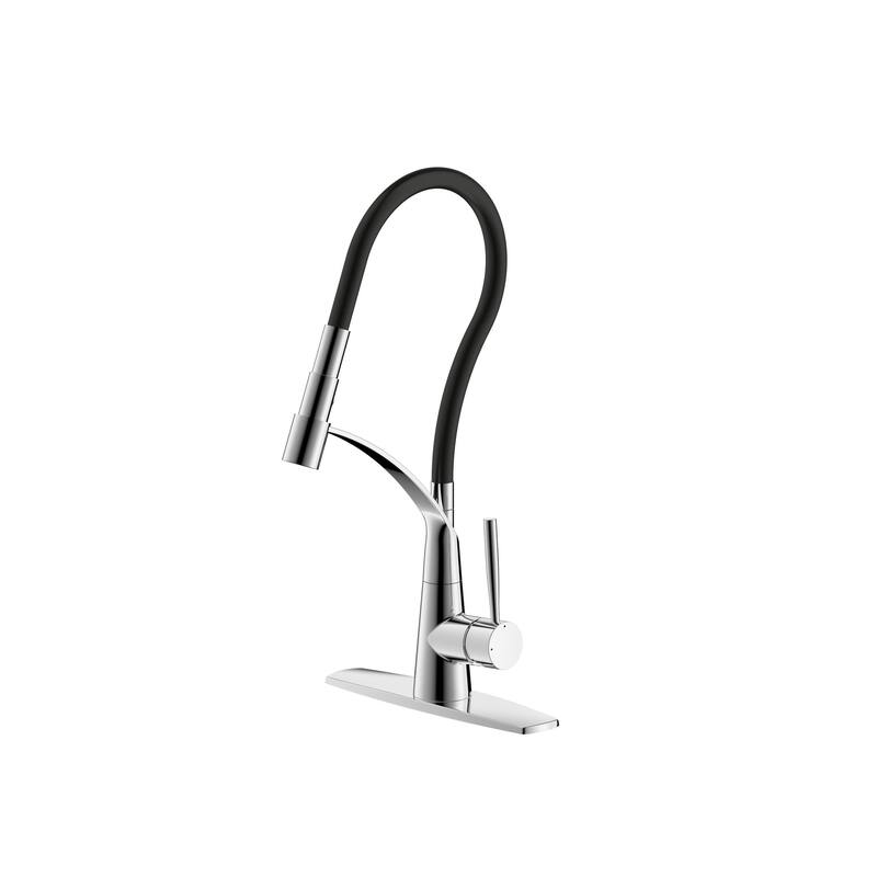 UltraFaucets Pagani Collection Single-Handle Kitchen Faucet With Pull-Down Spray - Chrome Polished UF17900
