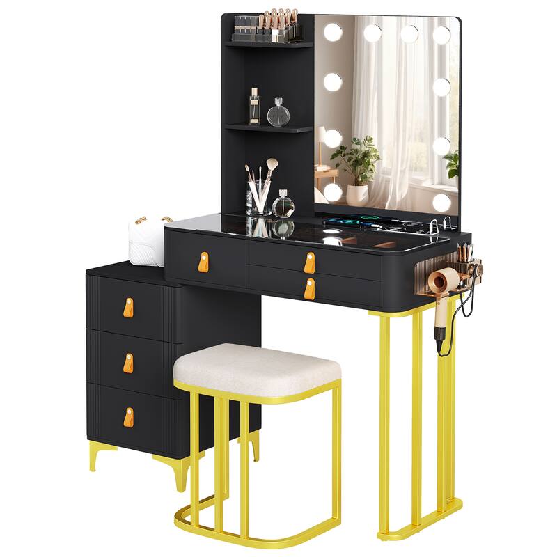 Makeup Vanity with 3 Lighting Colors