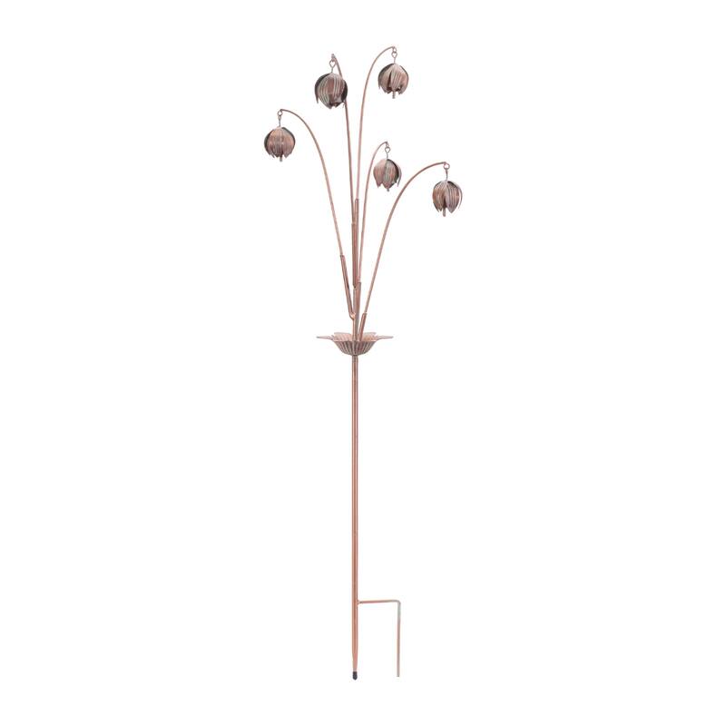 Iron Floral Spray Garden Stake (Set of 2)