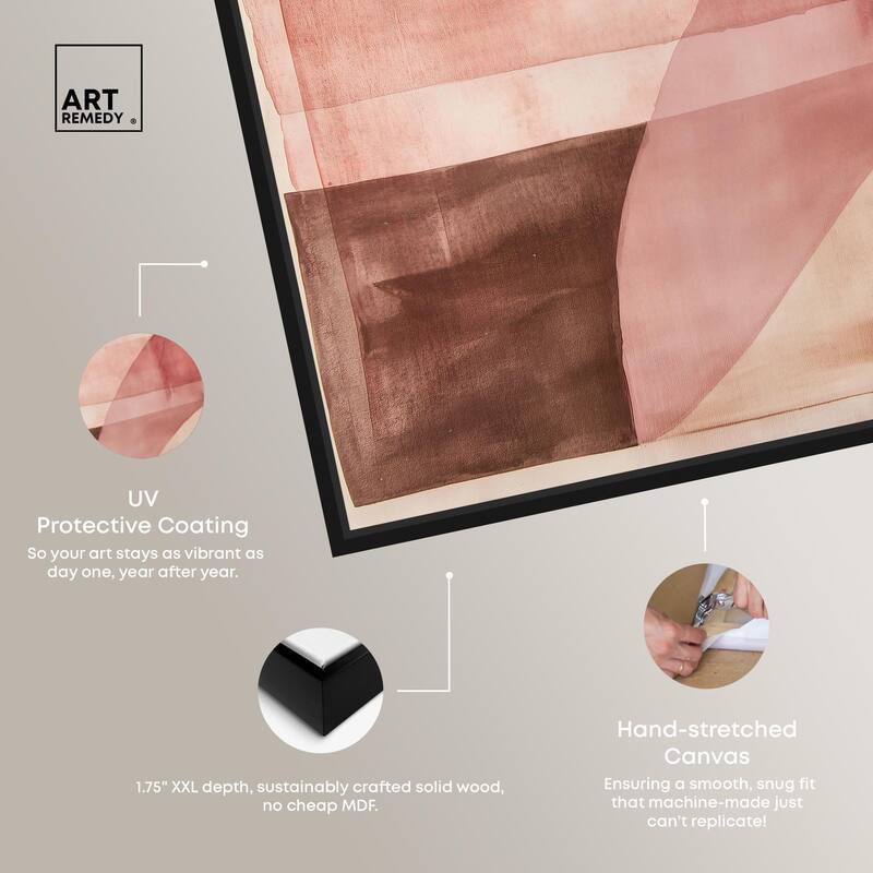 Faded Crimson Canvas by Art Remedy