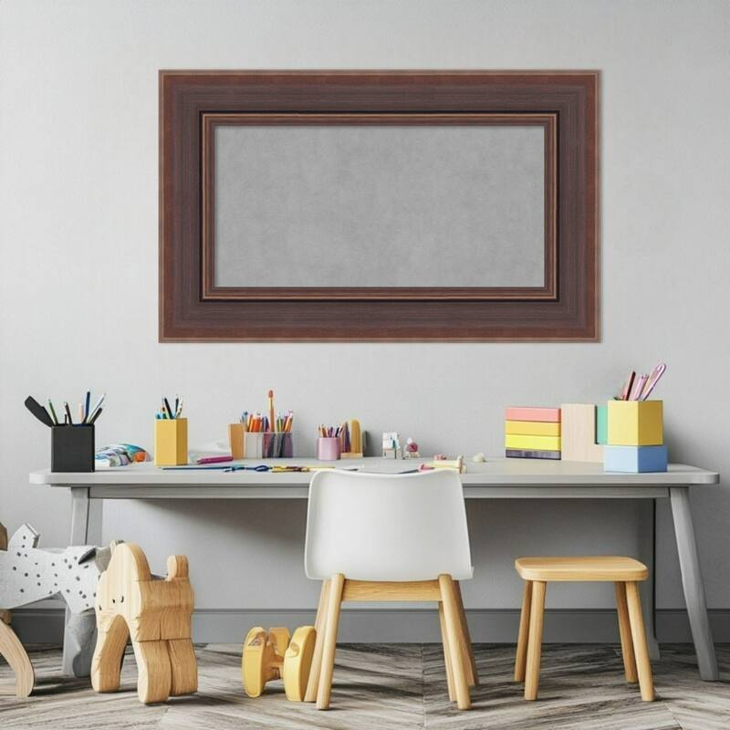 Amanti Art Moab Brown Bronze Framed Magnetic Board