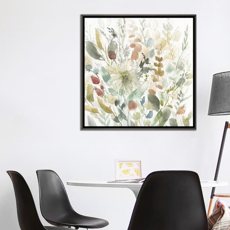iCanvas "Linen Wildflower Garden" by Carol Robinson Framed