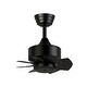 preview thumbnail 1 of 9, Fanimation Levon Custom Indoor/Outdoor Smart Ceiling Fan DC Motor with Remote - Black