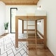 preview thumbnail 6 of 5, Max and Lily Mid-Century Modern Full-Size High Loft Bed