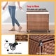 preview thumbnail 54 of 78, Laundry Hamper with Lid Rattan Basket with Removable Bags and Wheels