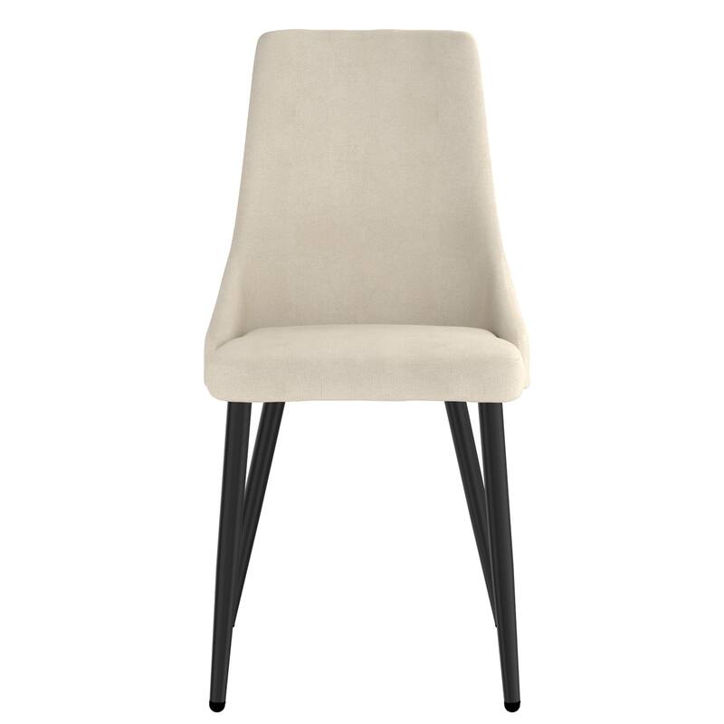 Textured Side Chair - 36.75" - Beige and Black