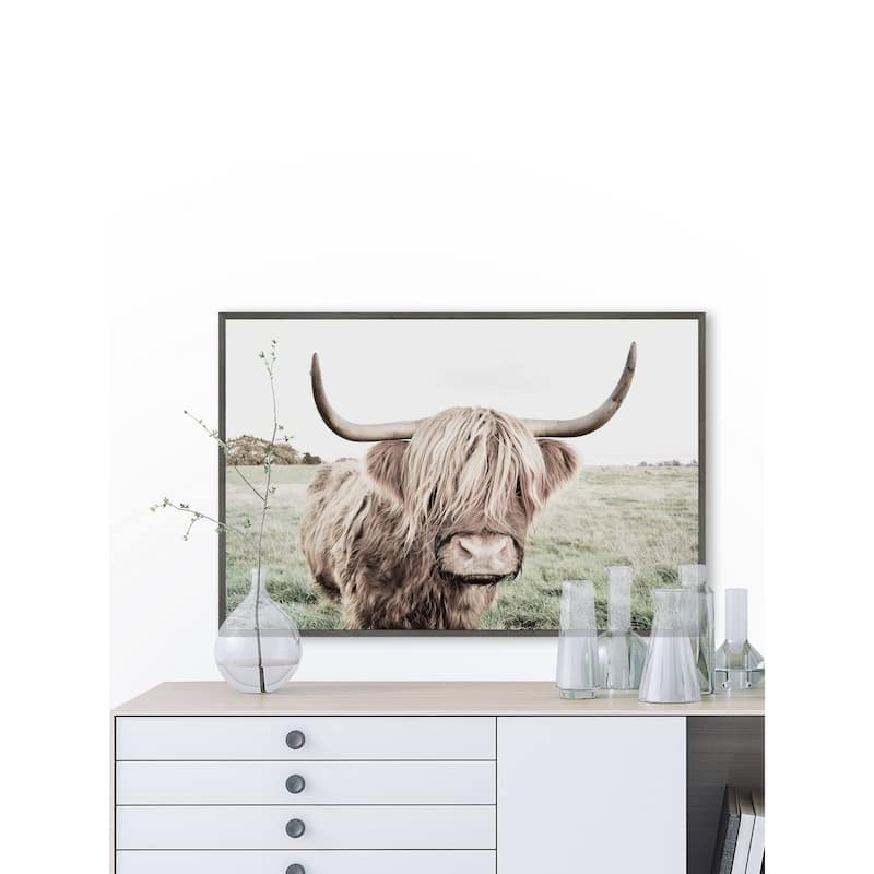 Green Pastures Floater Framed Print on Canvas