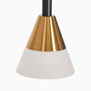 Modern 7-Light Black Gold LED Chandelier DIY Pendant Ceiling Lights for Dining Room - 32.5" L x 22.5" H