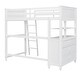 preview thumbnail 7 of 16, Twin size Maximized Space Loft Bed with Drawers and Desk, Wooden Loft Bed with Shelves, No box spring required - White