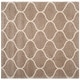 preview thumbnail 124 of 164, SAFAVIEH Hudson Shag Ogee Trellis 2-inch Thick Area Rug 5'3" Square - Beige/Ivory - Square