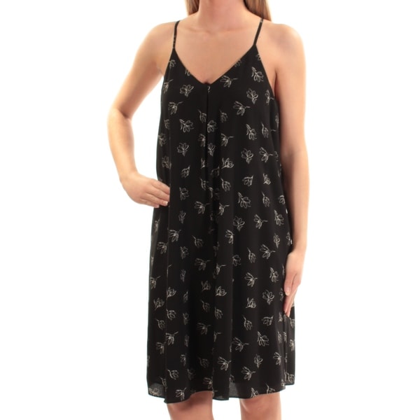 vince camuto black floral dress