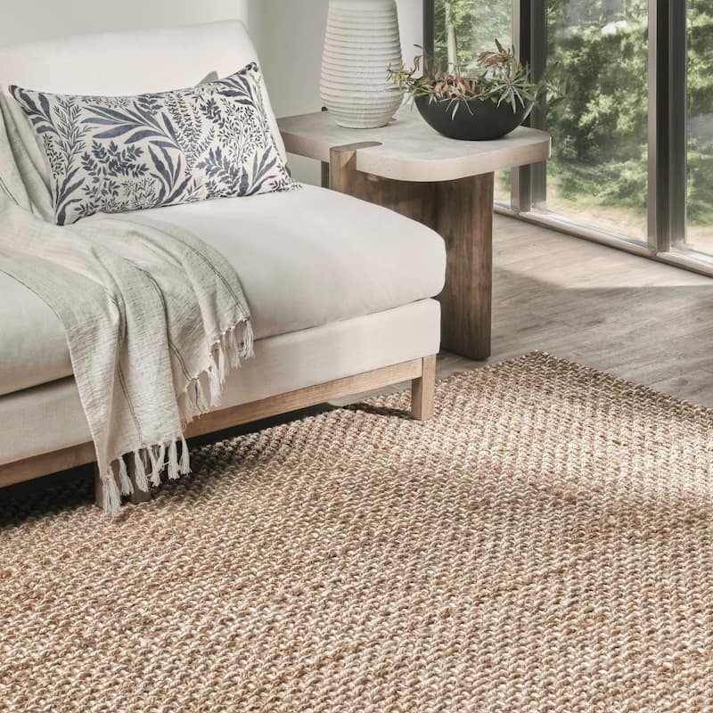 Savannah Handwoven Jute Area Rug by Kosas Home - 8'x10' - Beige