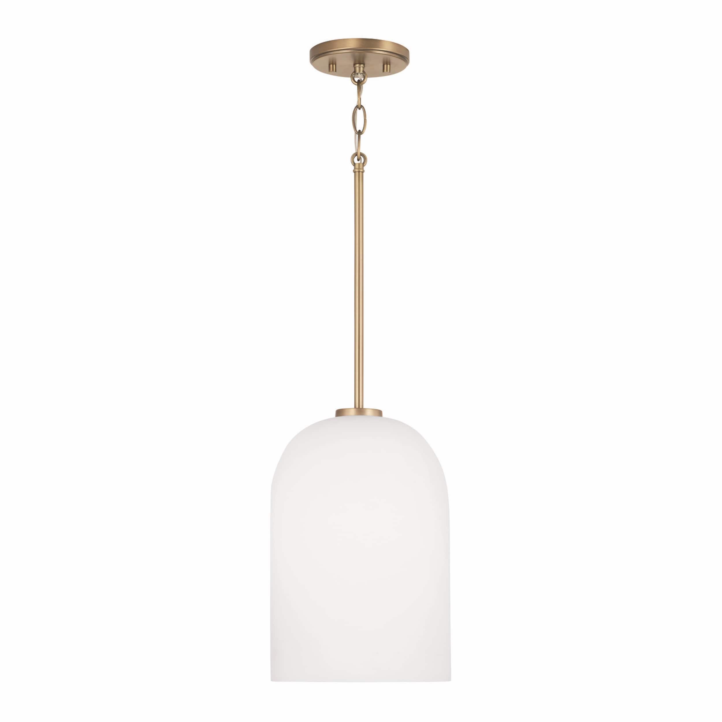 Lawson 1-light Pendant w/ Soft White Glass