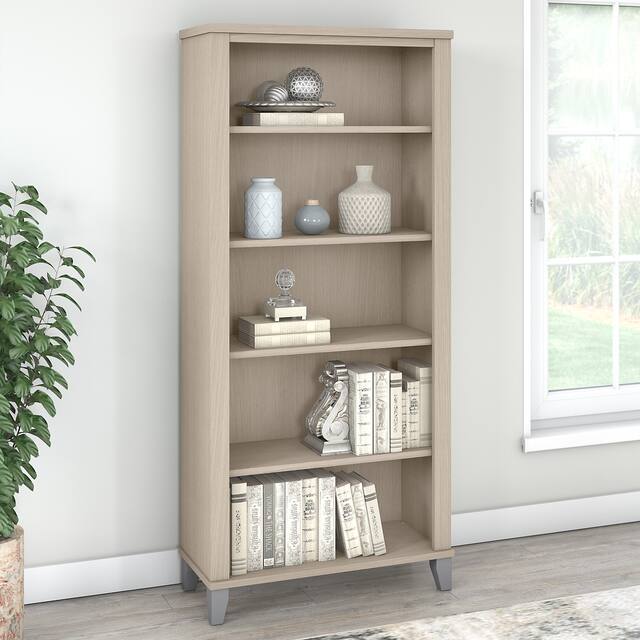 Copper Grove Shumen 5-shelf Bookcase - Natural - Oak Finish