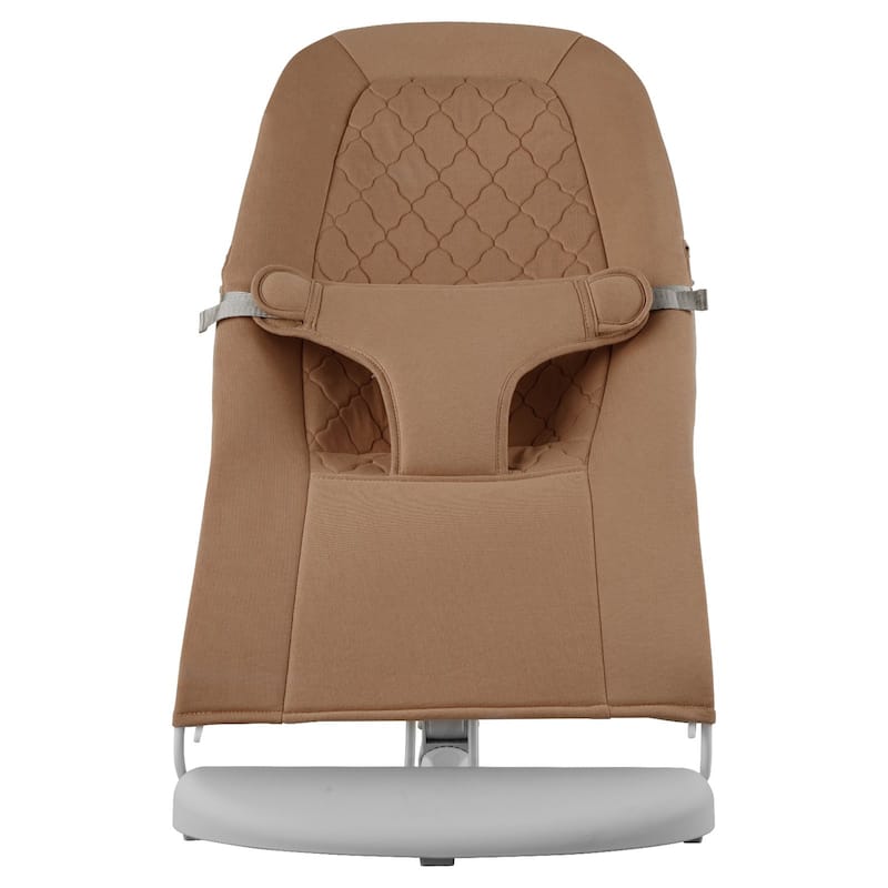 Camel Metal 2-Position Baby Bouncer with Foldable Design - 25.6” L x 16.1” W x 23.6” H