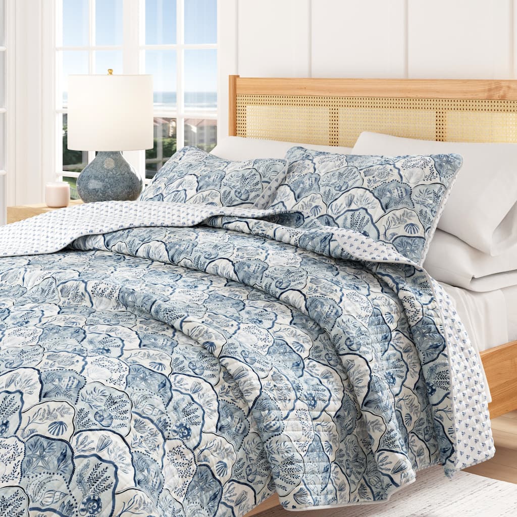 Linery & Co. Coastal Toile Quilt Set with Shams