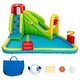 preview thumbnail 8 of 12, Inflatable Splash Jump Slide Water Bounce without Blower - Multi - 157.5'' x 132'' x 90.5'' (L x W x H)