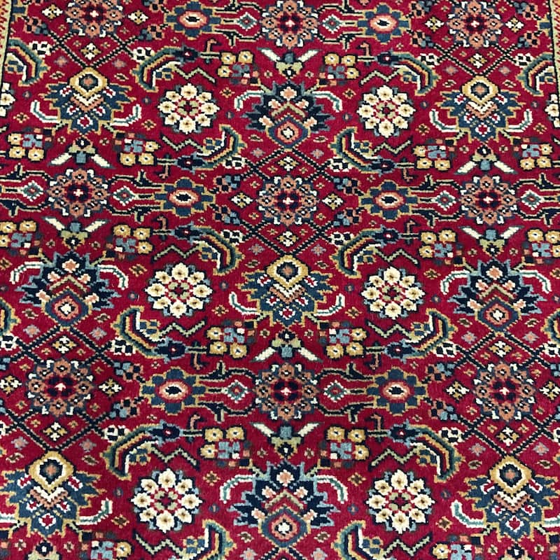 HERAT ORIENTAL Hand-knotted 2'7 x 8' Indo Herati Wool Runner - 2'7"x 8'