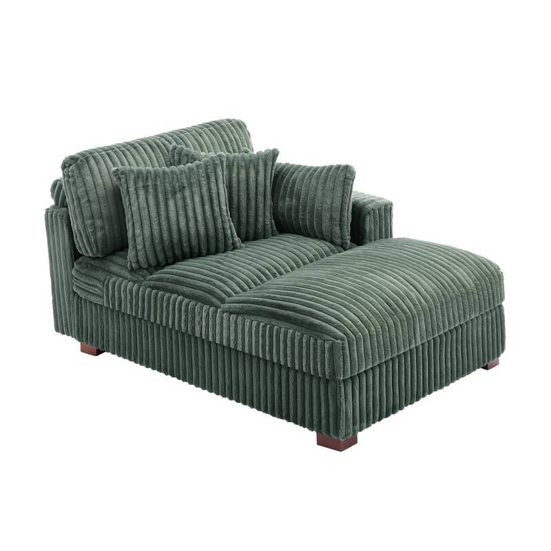 Modern Indoor Chaise Lounge Couch with Pillows