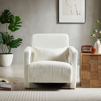 Smooth Right Angle Armrest Living Room Lounge Chair