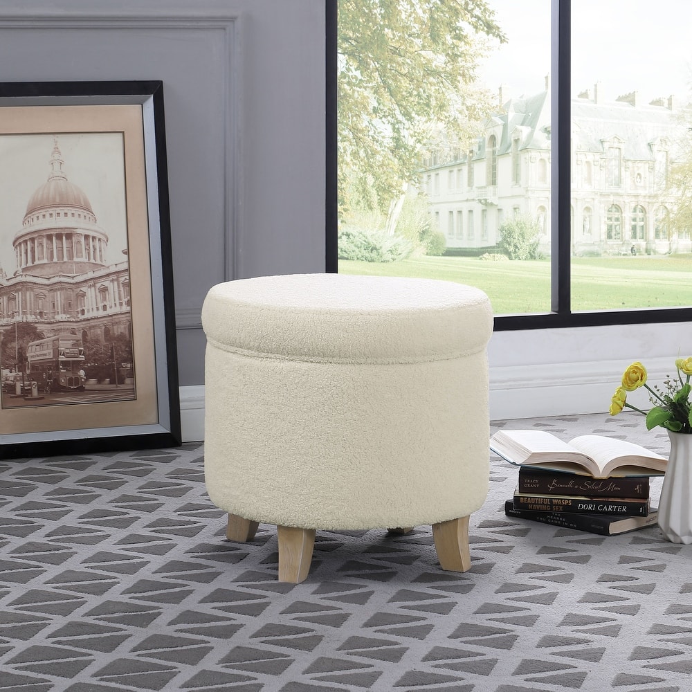 Carson Carrington Hnifsdalur Round Storage Ottoman