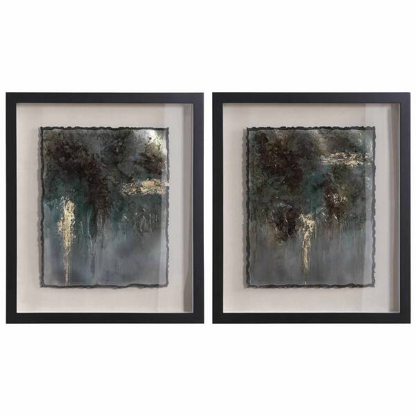 Shop Uttermost 35366 Rustic Framed Abstract Prints On Paper By