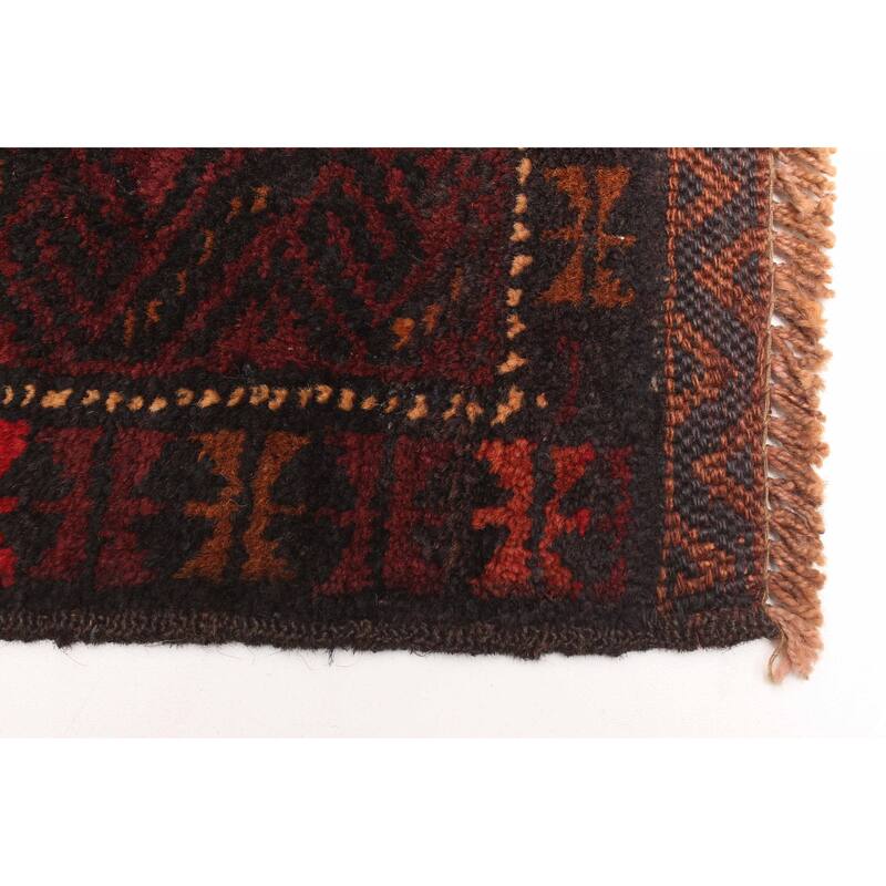 ECARPETGALLERY Hand-knotted Teimani Black Wool Rug - 2'10 x 4'4