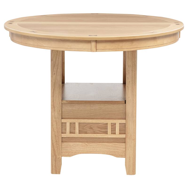 Coaster Furniture Lavon Oval Counter Height Table Brown - 42.00'' - 60.00'' x 42.00'' x 36.25''