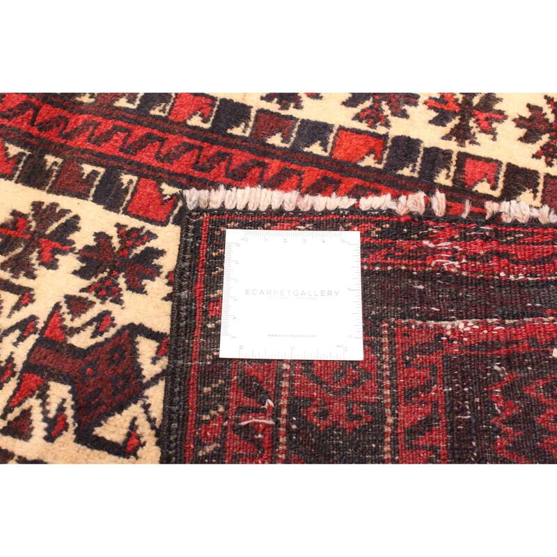 ECARPETGALLERY Hand-knotted Teimani Cream Wool Rug - 3'2 x 4'9